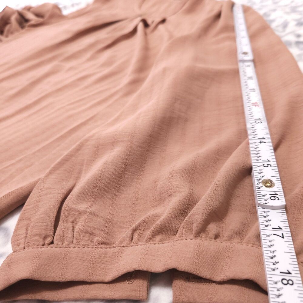 Rapbin Top Size XXL Light Brown Color Pleated. New - Picture 6 of 13